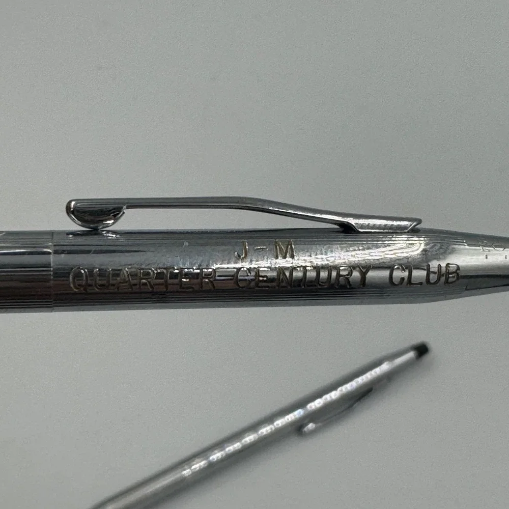 Cross Ballpoint Pen Set OS‎ Silver Chrome Vintage Century Made in USA